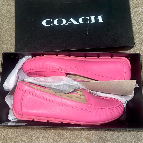 Coach Shoes Coach Hot Pink Loafers Size 75 Great Condition Poshmark